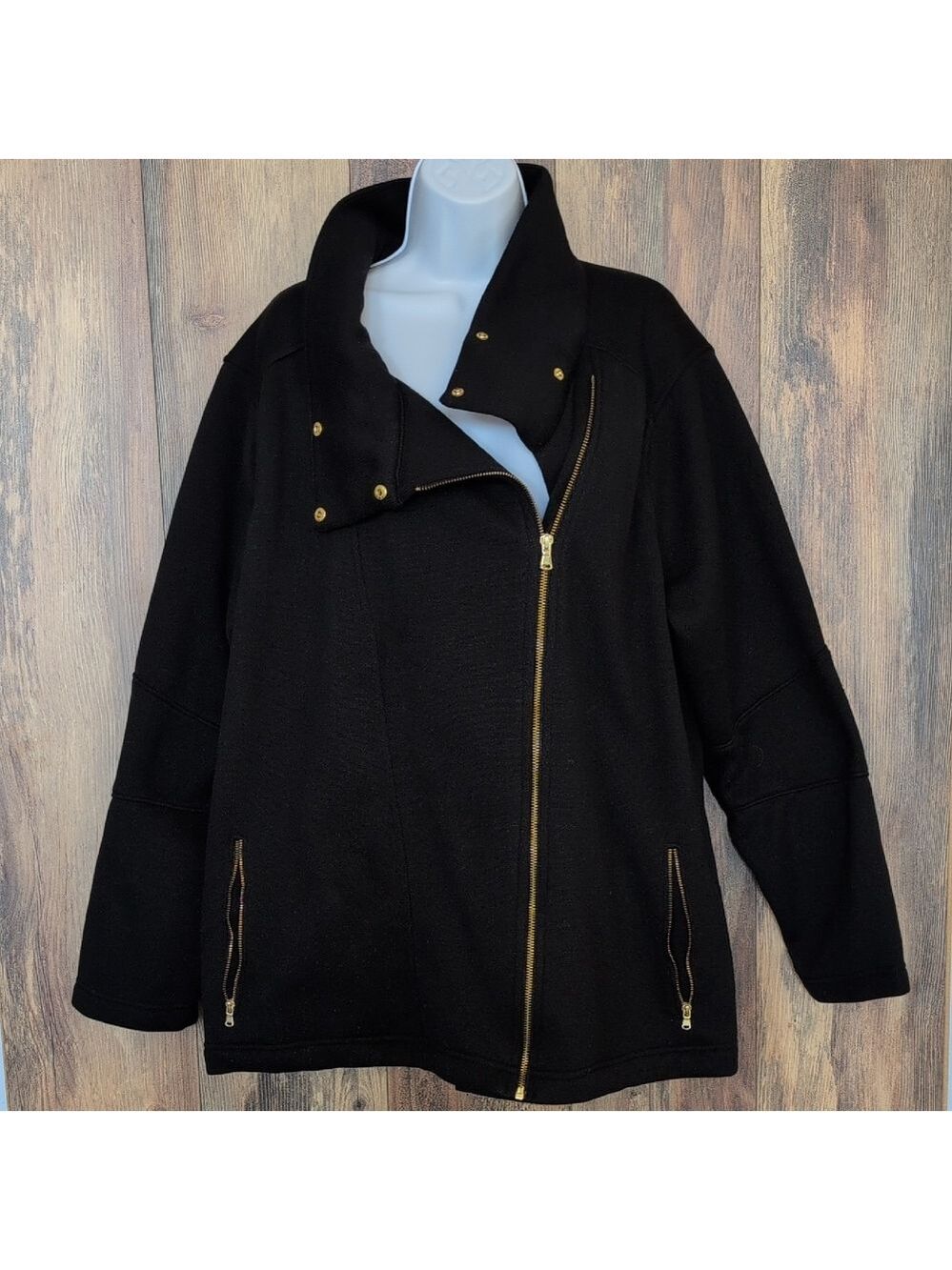 Old Navy Active Go Dry Black Jacket 2X Plus D468